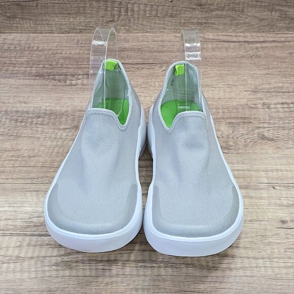 OOFOS OOmg Eezee Low Women's Size 8.5 Gray White Recovery Shoes (7012022-7) - Picture 2 of 9